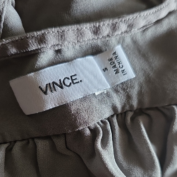 Vince Tan V-Neck Blouse - Picture 2 of 2